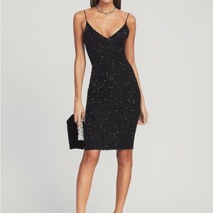 NWT Retrofête Billie Sequined Spaghetti Strap Dress